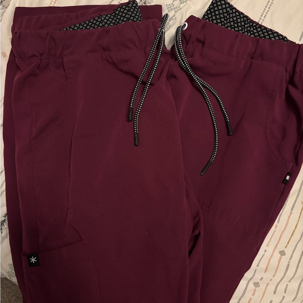 Women's Burgundy Jogger Pants